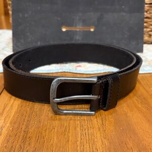 Men's Frye Black Leather Belt
